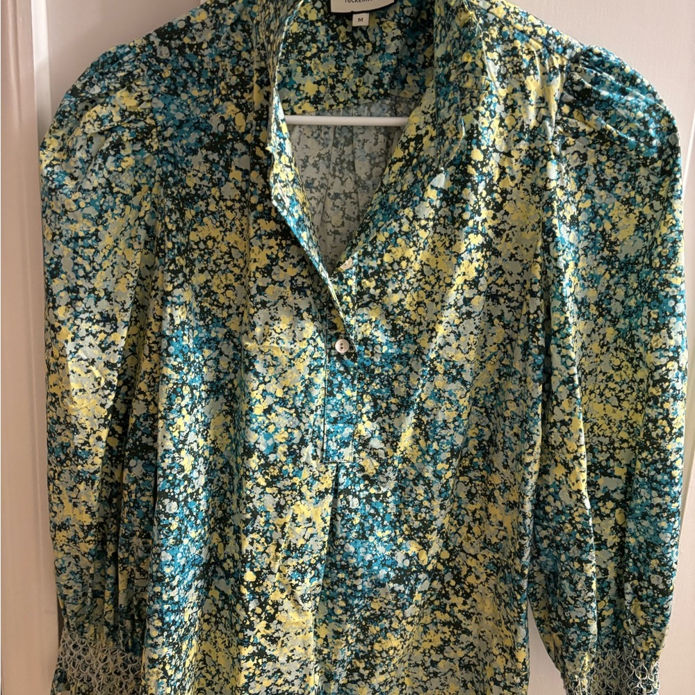 EUC Tuckernuck Floral Print Women's Top Size M